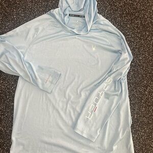 Spyder Sky Blue Rash Guard Shirt